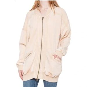 NWT Free People We the free Women's Nomadic Desert Robby Bomber Jacket L